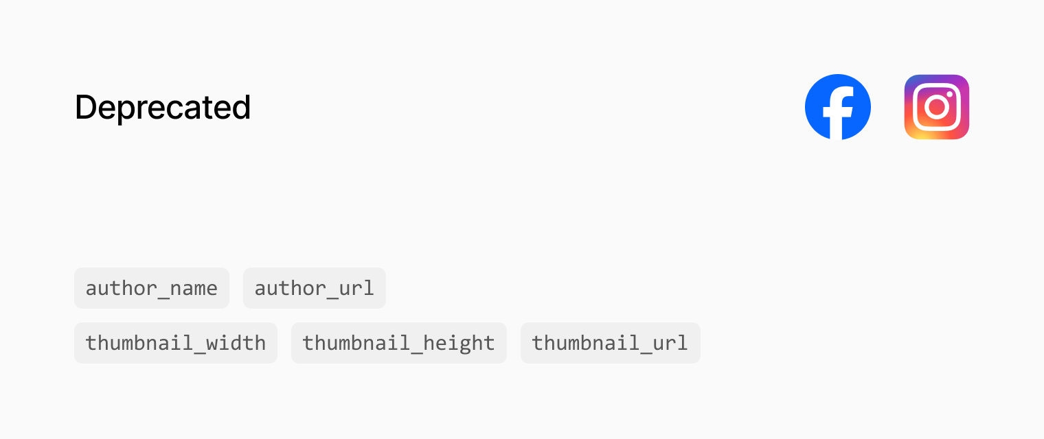 Facebook & Instagram oEmbed thumbnail deprecation